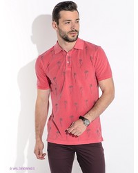 Мужская розовая футболка-поло от Bramante