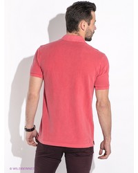 Мужская розовая футболка-поло от Bramante