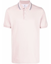 Мужская розовая футболка-поло от Brunello Cucinelli