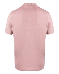 Мужская розовая футболка-поло от Theory