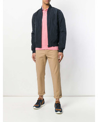 Мужская розовая футболка-поло от Closed