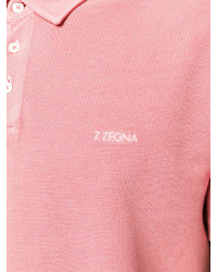 Мужская розовая футболка-поло от Z Zegna