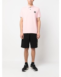 Мужская розовая футболка-поло от Stone Island