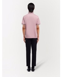 Мужская розовая футболка-поло от Prada