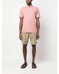Мужская розовая футболка-поло от Lardini