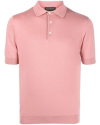 Мужская розовая футболка-поло от Dell'oglio