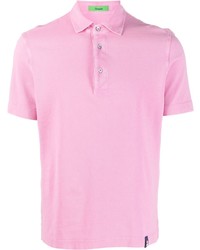 Мужская розовая футболка-поло от Drumohr