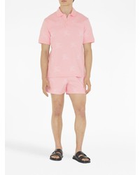 Мужская розовая футболка-поло от Burberry