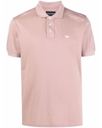 Мужская розовая футболка-поло от Emporio Armani