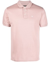 Мужская розовая футболка-поло от Emporio Armani