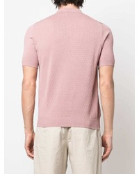 Мужская розовая футболка-поло от Tagliatore