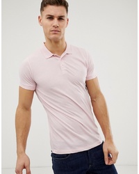 Мужская розовая футболка-поло от French Connection