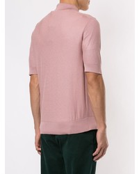 Мужская розовая футболка-поло от Dolce & Gabbana