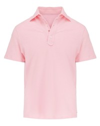 Мужская розовая футболка-поло от Isaia