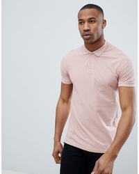 Мужская розовая футболка-поло от Jack & Jones