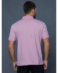 Мужская розовая футболка-поло от John Jeniford