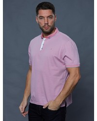 Мужская розовая футболка-поло от John Jeniford