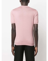 Мужская розовая футболка-поло от Tagliatore