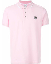 Мужская розовая футболка-поло от Kenzo