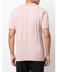 Мужская розовая футболка-поло от Ninamounah