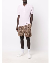 Мужская розовая футболка-поло от Laneus