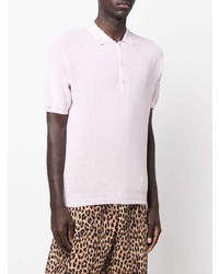 Мужская розовая футболка-поло от Laneus