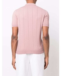 Мужская розовая футболка-поло от Lardini