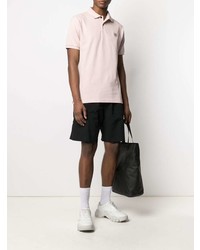 Мужская розовая футболка-поло от Stone Island