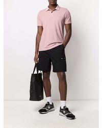Мужская розовая футболка-поло от Stone Island