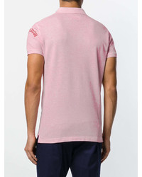 Мужская розовая футболка-поло от DSQUARED2