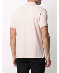 Мужская розовая футболка-поло от Stone Island