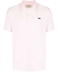 Мужская розовая футболка-поло от MAISON KITSUNÉ