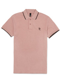 Мужская розовая футболка-поло от McQ