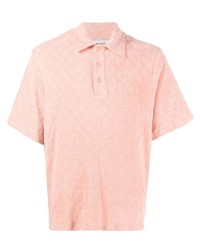 Мужская розовая футболка-поло от Misbhv