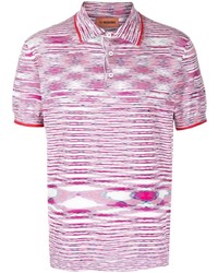 Мужская розовая футболка-поло от Missoni