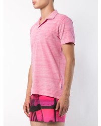 Мужская розовая футболка-поло от Orlebar Brown