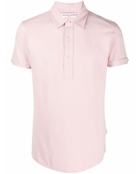 Мужская розовая футболка-поло от Orlebar Brown