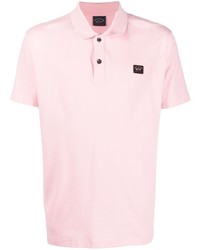Мужская розовая футболка-поло от Paul & Shark
