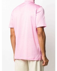 Мужская розовая футболка-поло от Brioni