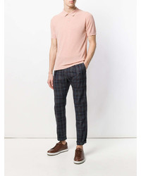 Мужская розовая футболка-поло от Roberto Collina