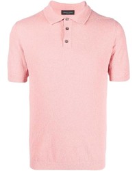 Мужская розовая футболка-поло от Roberto Collina
