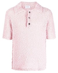 Мужская розовая футболка-поло от Salvatore Ferragamo
