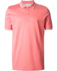 Мужская розовая футболка-поло от Salvatore Ferragamo