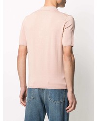 Мужская розовая футболка-поло от Sandro Paris