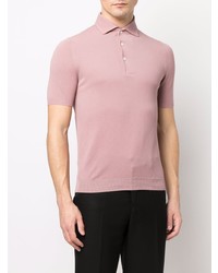 Мужская розовая футболка-поло от Lardini