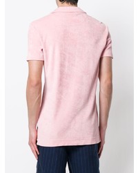 Мужская розовая футболка-поло от Orlebar Brown