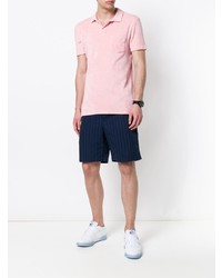 Мужская розовая футболка-поло от Orlebar Brown