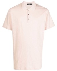Мужская розовая футболка-поло от Theory