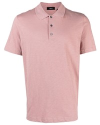 Мужская розовая футболка-поло от Theory