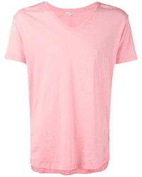 Мужская розовая футболка с v-образным вырезом от Orlebar Brown